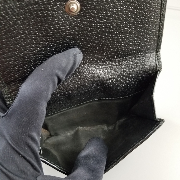 GUCCI GG Vintage Classic Double Sided Flap Wallet Signature Signature Italy - Picture 9 of 16